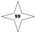 4-конечная звезда: 99